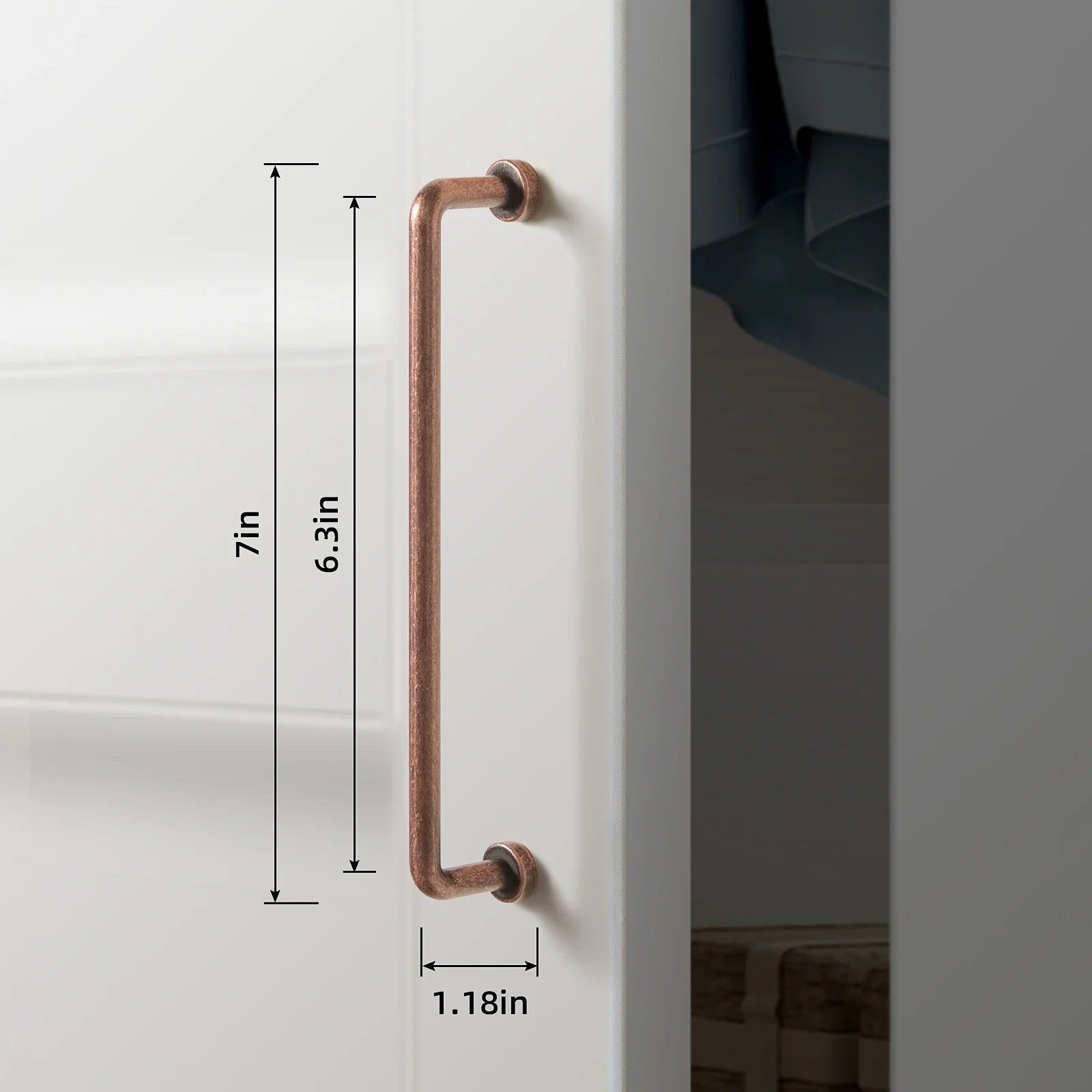 12.6''inch（320mm）Dainty Furniture Bar Pull Bronze Cabinet Handle Kitchen Handles Drawer Knobs Black Long Handle for Kitchen