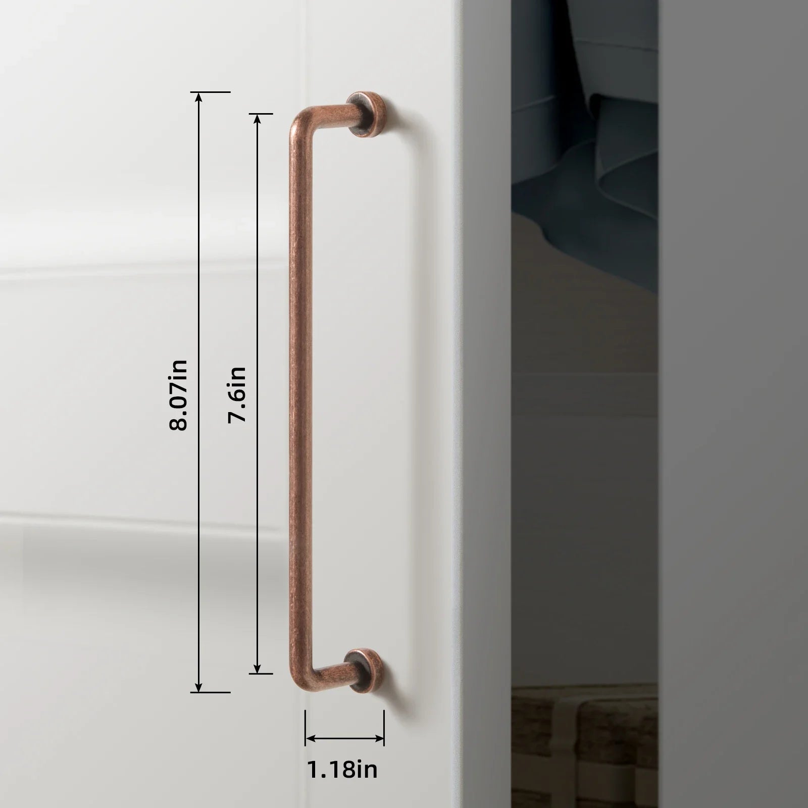 12.6''inch（320mm）Dainty Furniture Bar Pull Bronze Cabinet Handle Kitchen Handles Drawer Knobs Black Long Handle for Kitchen