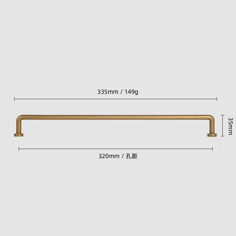 12.6''inch（320mm）Dainty Furniture Bar Pull Bronze Cabinet Handle Kitchen Handles Drawer Knobs Black Long Handle for Kitchen