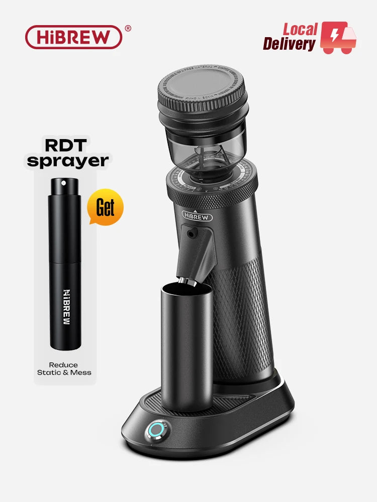 HiBREW G5 48mm Conical Burr Electric Coffee Grinder Compact Portable Coffee Bean Mill Kitchen for Espresso Turkish Coffee