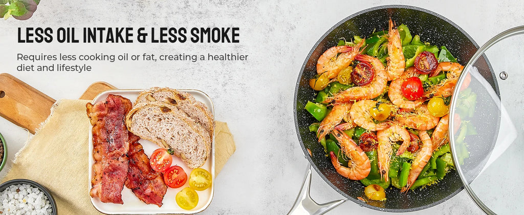 Induction Cookware Nonstick, 10-Piece, BEZIA Pots and Pans Set for Induction Cooktop, Compatible with All Stoves