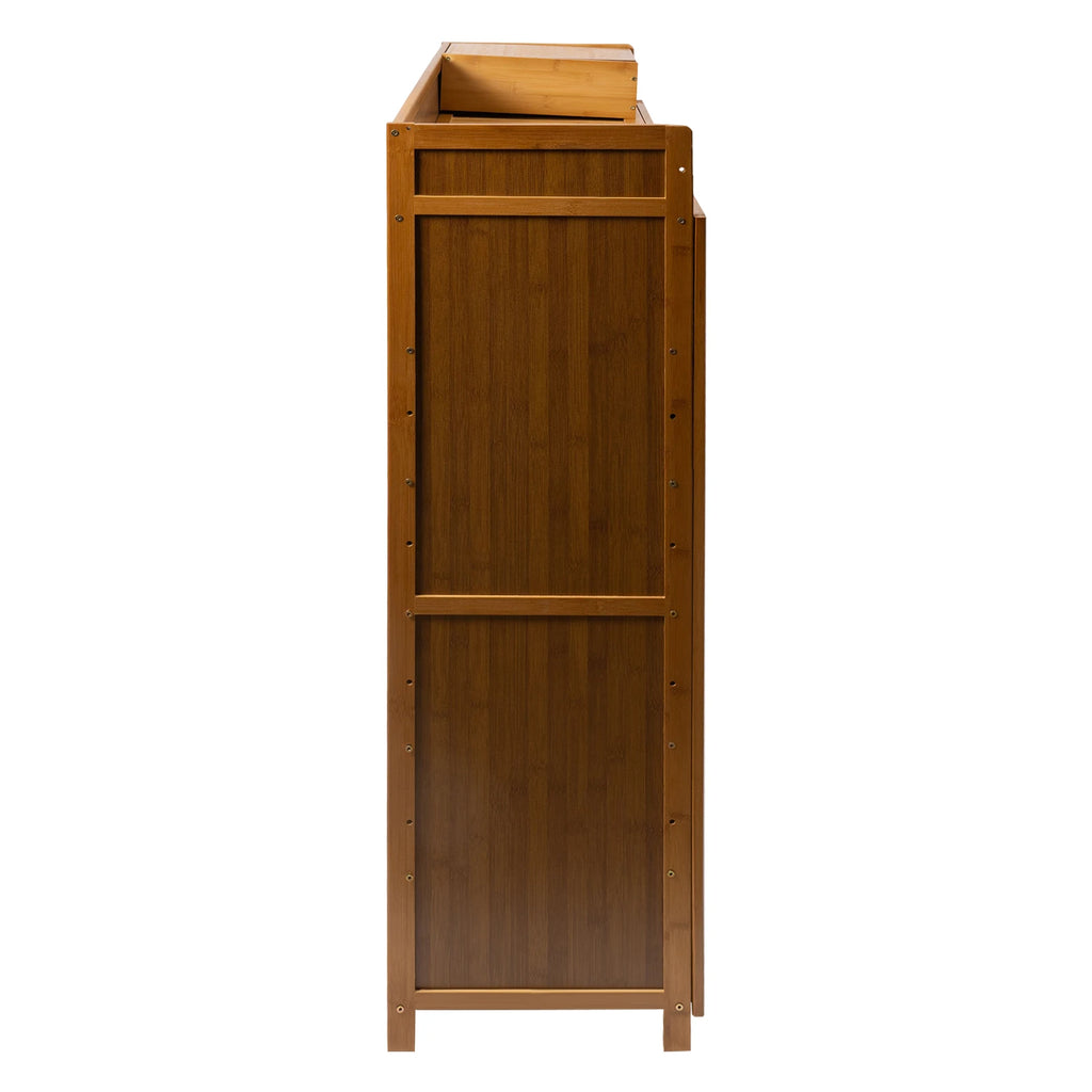 115cm Shoe Cabinet with Doors 30 Pairs Shoes Shoes Rack Home Storage Cabinet for Hall Entrance Corridor Livingroom Bedroom