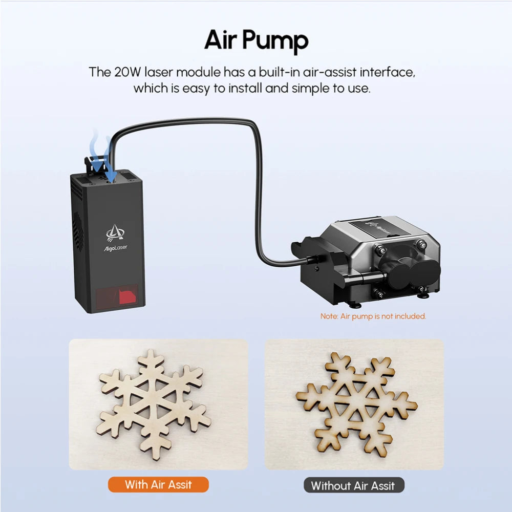 AlgoLaser 10W Optical Power Laser Engraver Module, Higher Accuracy Laser Engraver Head for Cutter & Engraver Machine