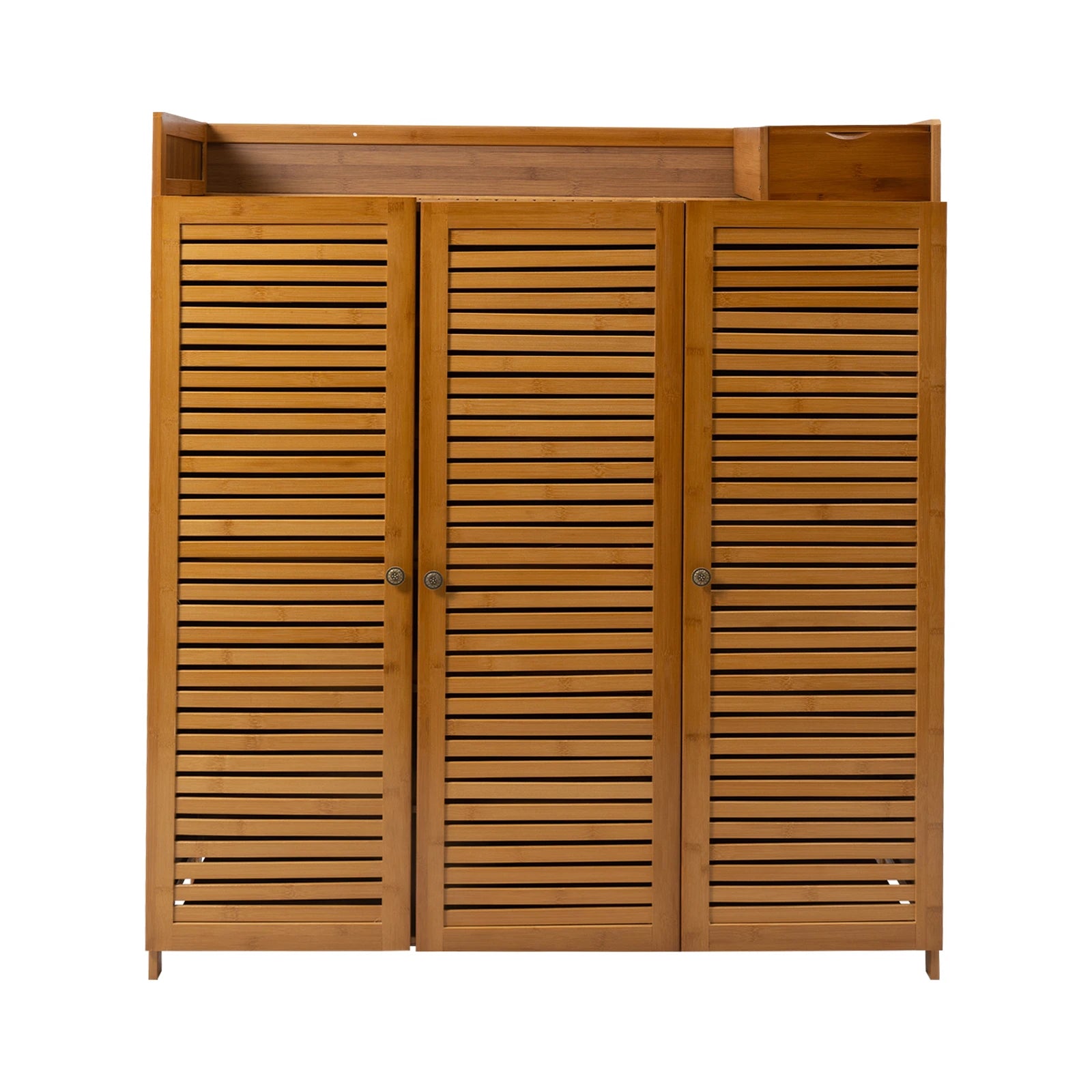 115cm Shoe Cabinet with Doors 30 Pairs Shoes Shoes Rack Home Storage Cabinet for Hall Entrance Corridor Livingroom Bedroom