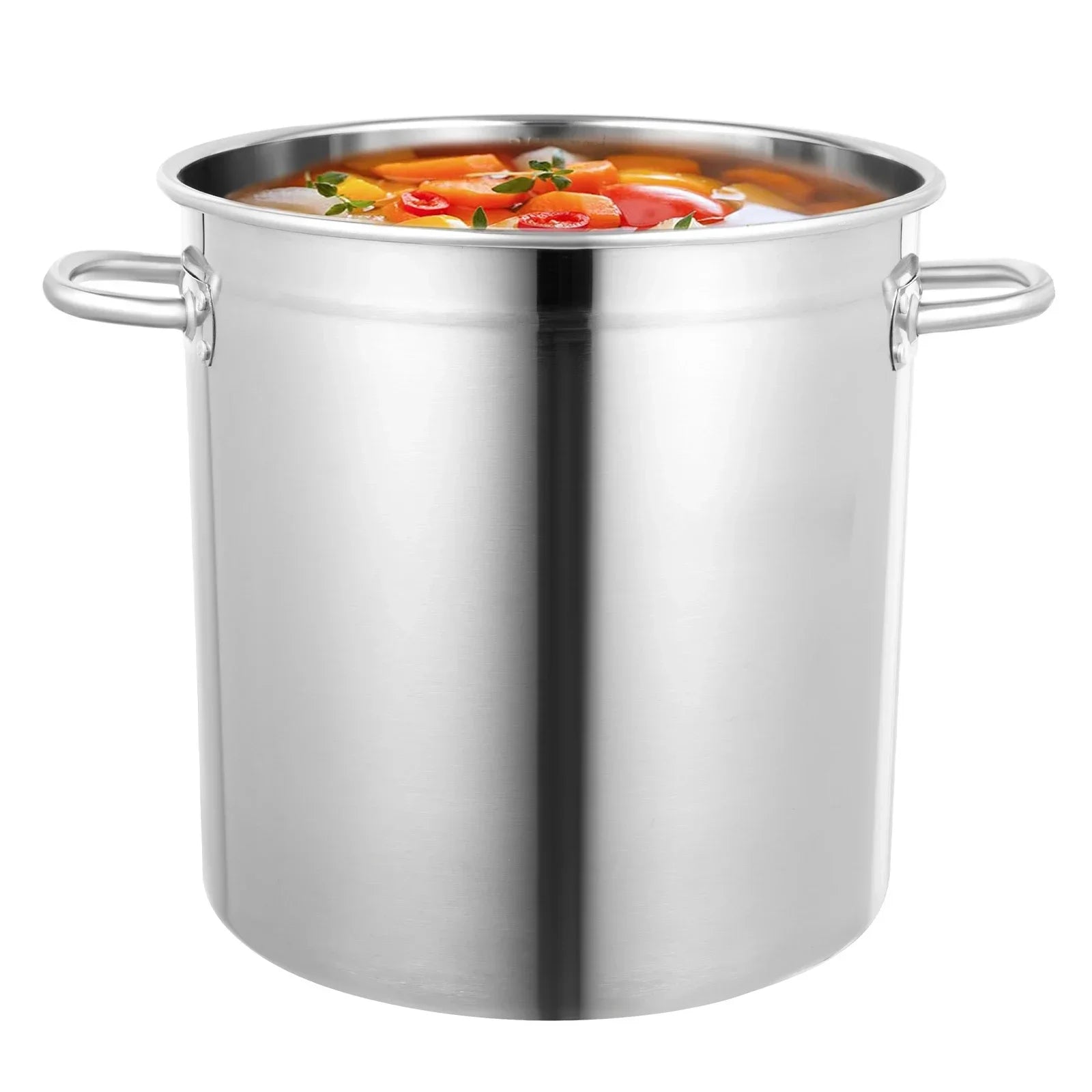 Milk Can 35L – Food-Grade Stockpot with Lid, Compatible with Induction and Gas Stoves,Thermal Insulation Design,Thickened Bottom