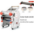 550W Electric Pasta Maker Noodle Machine Dumpling Skin Roller Steel  Full Stainless Steel Dual Knife Noodle Maker For Commercial