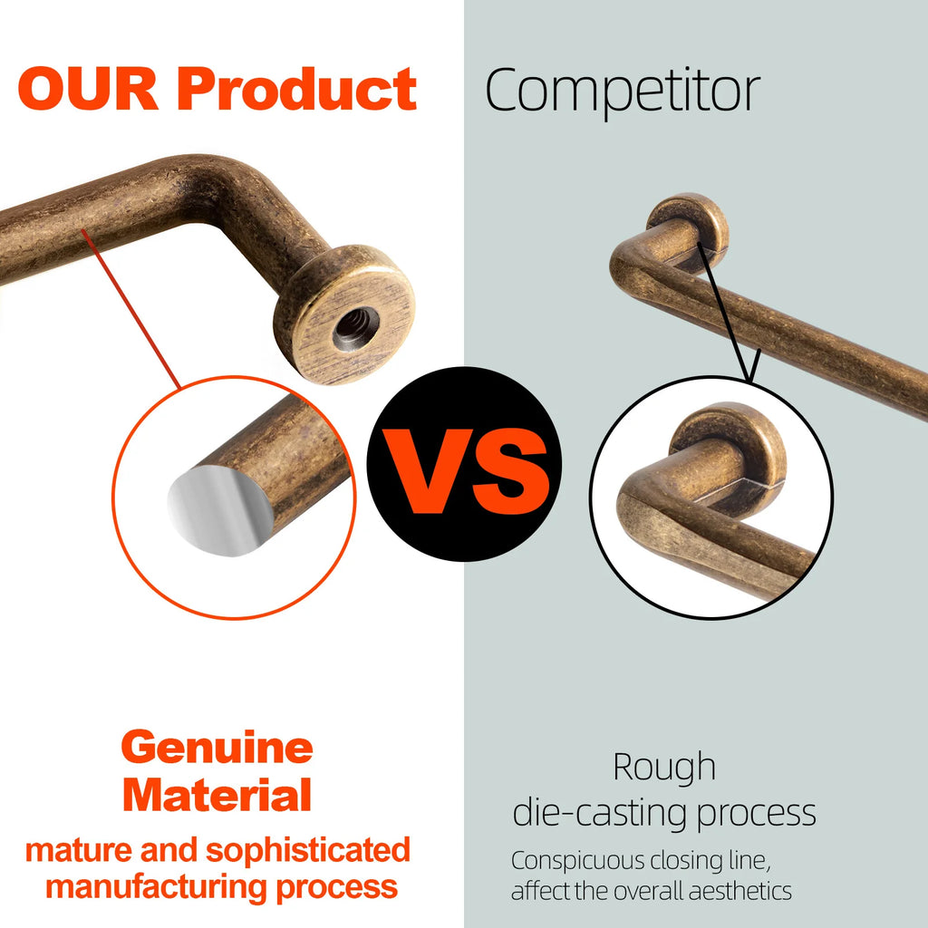 12.6''inch（320mm）Dainty Furniture Bar Pull Bronze Cabinet Handle Kitchen Handles Drawer Knobs Black Long Handle for Kitchen