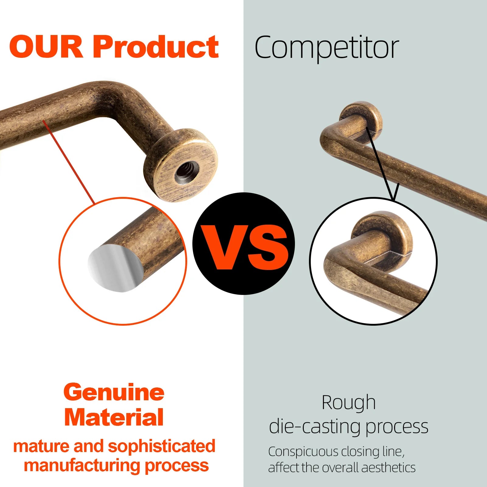 12.6''inch（320mm）Dainty Furniture Bar Pull Bronze Cabinet Handle Kitchen Handles Drawer Knobs Black Long Handle for Kitchen