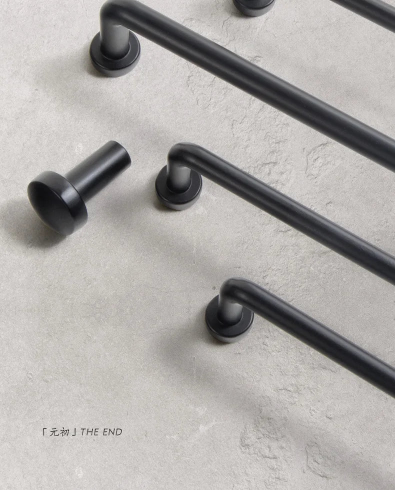 12.6''inch（320mm）Dainty Furniture Bar Pull Bronze Cabinet Handle Kitchen Handles Drawer Knobs Black Long Handle for Kitchen