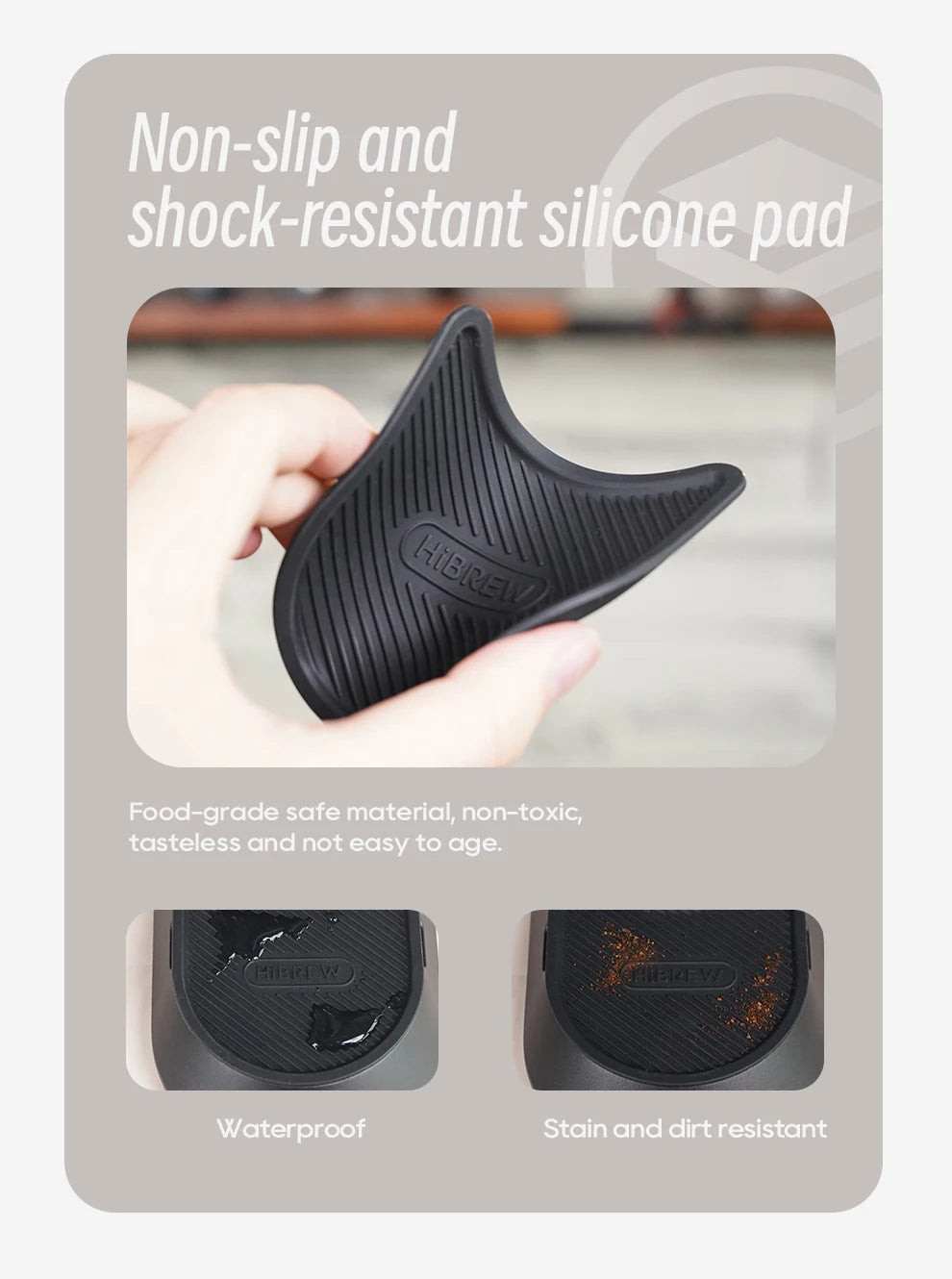 HiBREW G5 48mm Conical Burr Electric Coffee Grinder Compact Portable Coffee Bean Mill Kitchen for Espresso Turkish Coffee