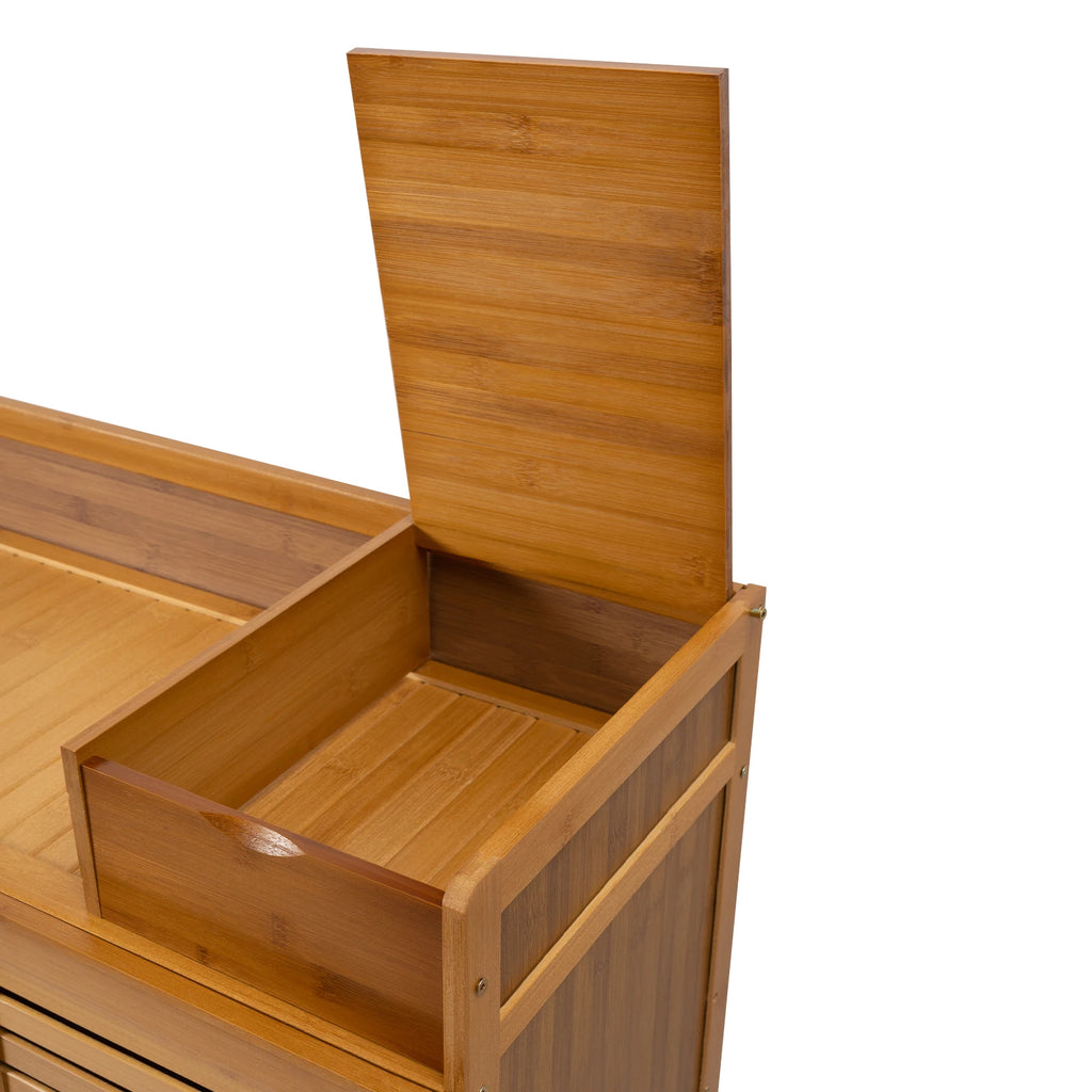 115cm Shoe Cabinet with Doors 30 Pairs Shoes Shoes Rack Home Storage Cabinet for Hall Entrance Corridor Livingroom Bedroom