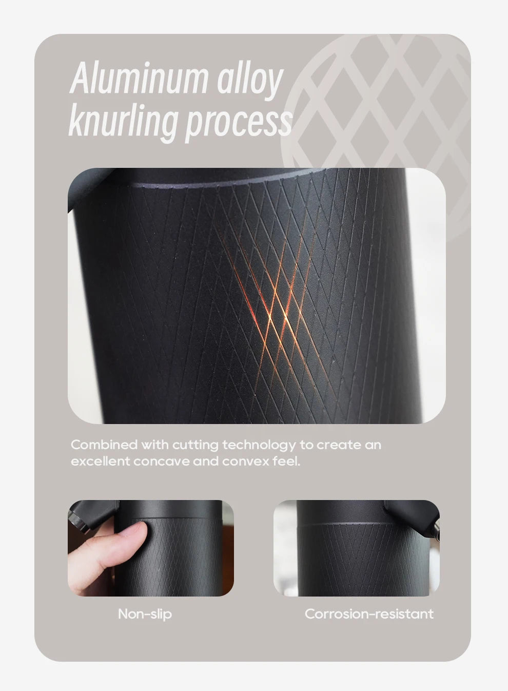 HiBREW G5 48mm Conical Burr Electric Coffee Grinder Compact Portable Coffee Bean Mill Kitchen for Espresso Turkish Coffee