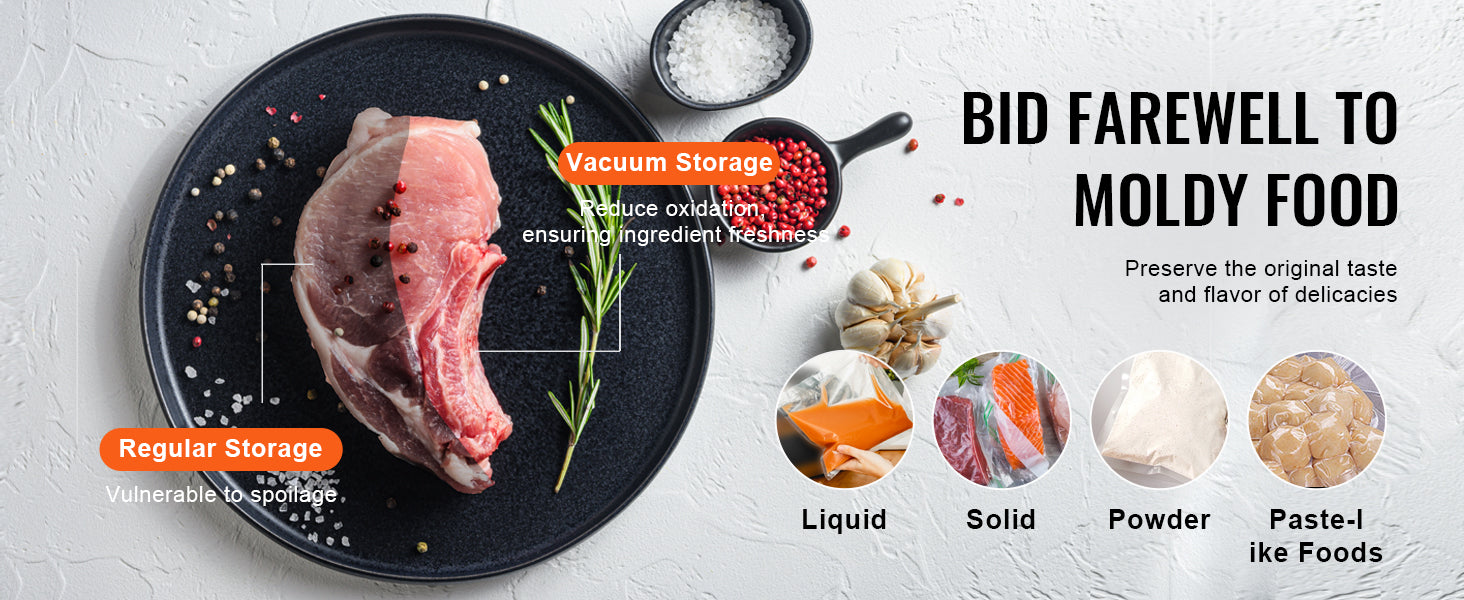 SucceBuy DZ-260A Chamber Vacuum Sealer with 15.7" Sealing Length Kitchen Vacuum Packing Machine for Home Foods Meats Marinades